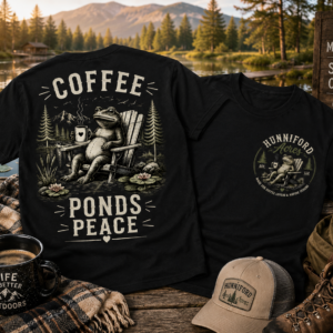Coffee, Ponds & Peace Frog Nature T-Shirt